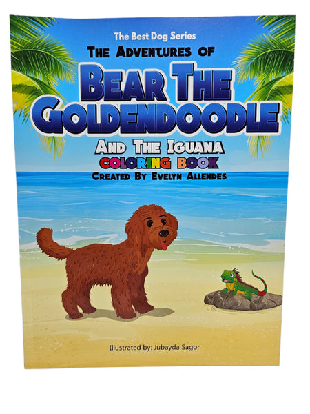 Bear The Goldendoodle and the Iguana